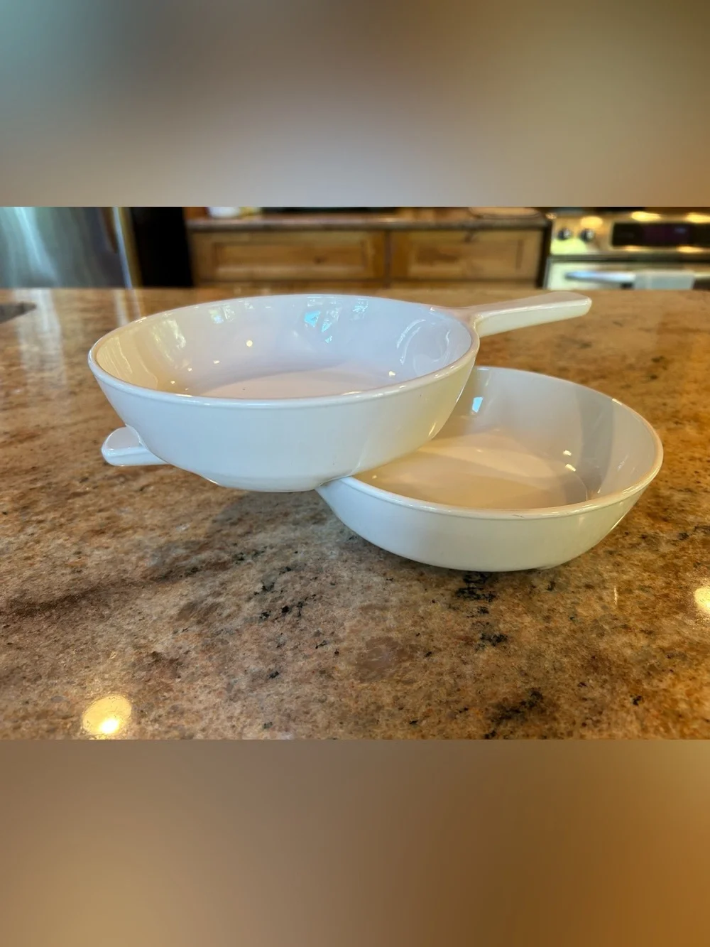 Corning Ware MW-83-B #4781 Pair w/Pyrex Lid P83C 7”Microwave Browning Skillet
